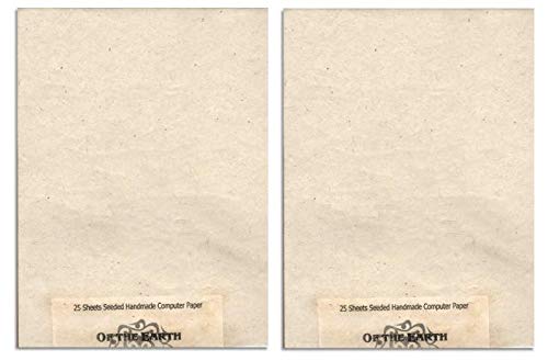 Of The Earth Recycled Lotka Printer Paper Embedded with Wildflower Seed - 8.5