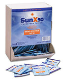 SunX SPF50 Broad Spectrum Sunscreen Dispenser Box, 100-Pack