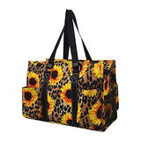 NGIL Medium Canvas Tote Bag (Leopard Sunflower-Black)