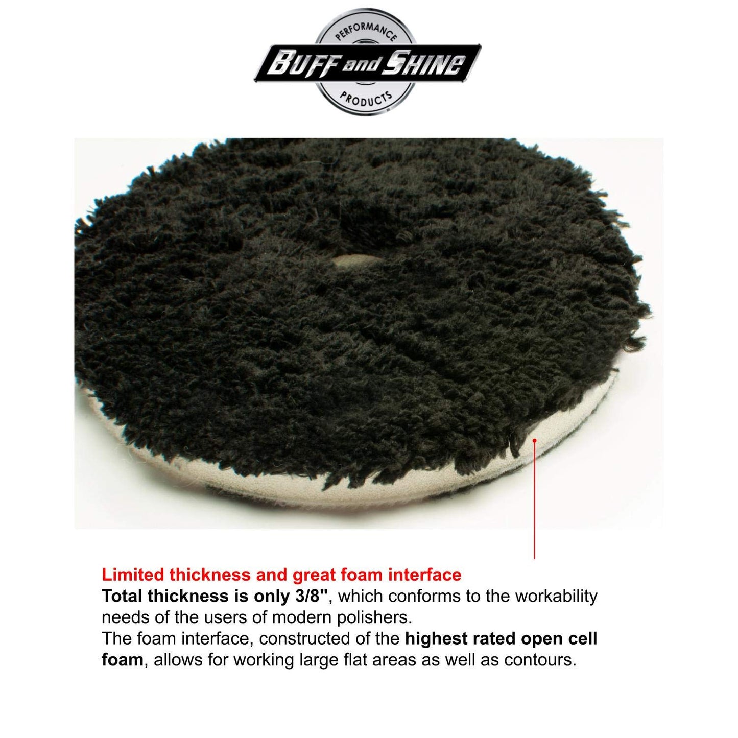 URO-Fiber Microfiber Finishing Pad, 6 in