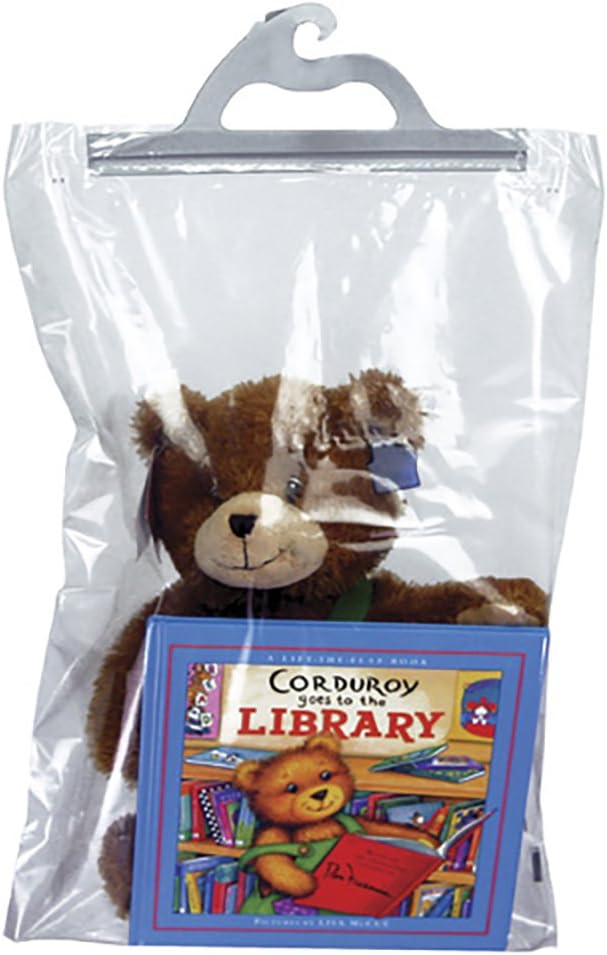 Monaco Hanging Storage Bags, 10-pack of 14 x 21-inch Clear Plastic Bags for Classroom, Library, and Pharmacy Use