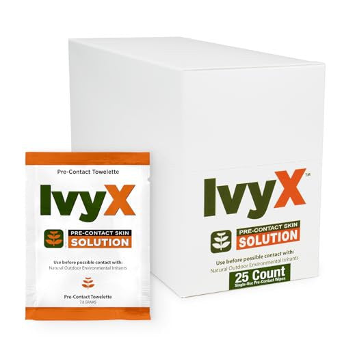 Coretex Ivy X Pre-Contact Poison Ivy Barrier Wipes, 25-Pack