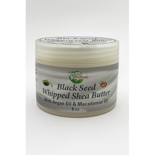 Mine Botanicals Black Seed Whipped Shea Butter with Argan and Macadamia Oil, 8 oz