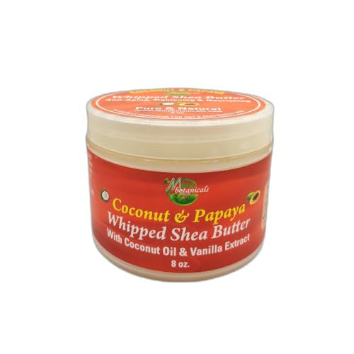 Mine Botanicals Coconut and Papaya Whipped Shea Butter, 8 oz