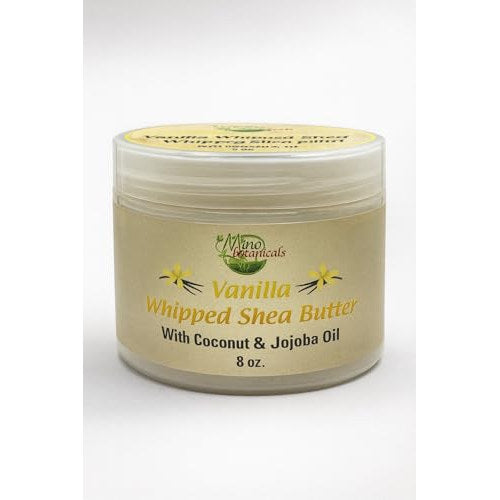 Mine Botanicals Vanilla Whipped Shea Butter with Coconut and Jojoba Oil, 8 oz