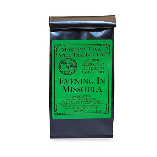 Montana Tea & Spice Trading Evening in Missoula Herbal Tea, 24 Teabags