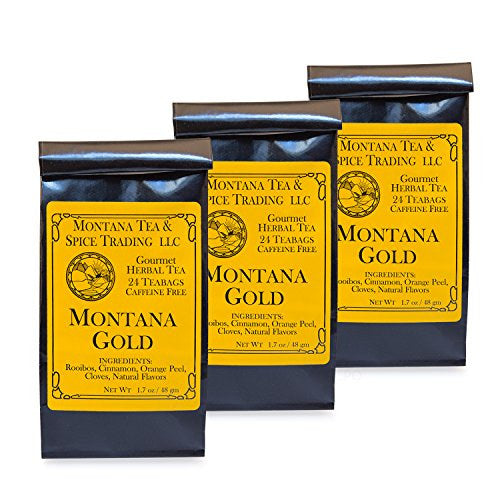 Montana Tea & Spice Trading Montana Gold Herbal Tea, Combo Pack