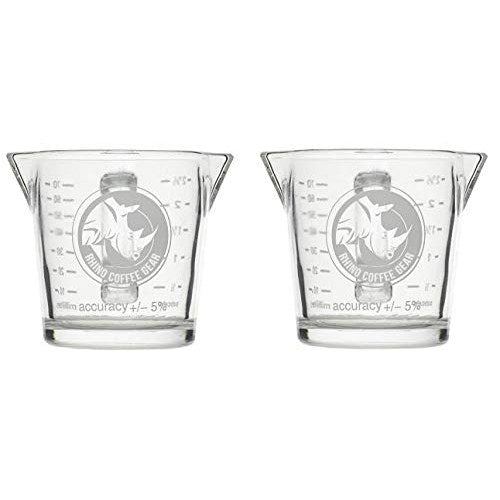 Rhinowares Double Shot Glass, 2-Count