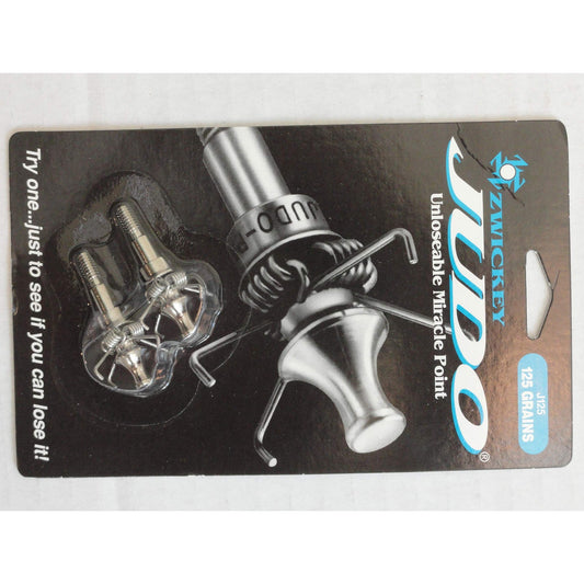 Zwickey Archery Judo Arrow Points, Screw-In, 125 Grain, 2-Pack