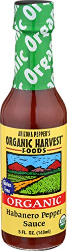 Organic Harvest Foods Pepper Sauce Habanero, 5 Ounce