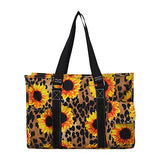 NGIL Medium Canvas Tote Bag (Leopard Sunflower-Black)