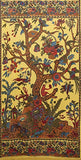 India Arts Tree of Life Tab Top Curtain-Drape-Door Panel-Mustard